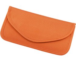 RFID Beschermhoes Autosleutel – Keyless Entry Bescherming tegen Diefstal – Signaal Blokkerende Faraday Tas – Anti Autodiefstal Sleutel Hoes - Oranje