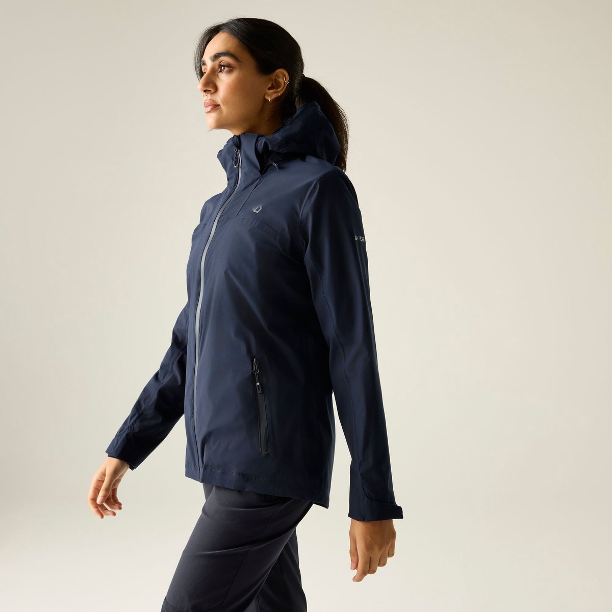 Dare2B Switch Up III waterdichte wandeljas met capuchon voor dames Blauw