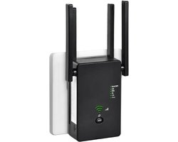 Zyrex® Wifi Versterker Stopcontact – Wifi Versterker – 300 Mbit/s – Zwart – ‎15cm x 13cm x 9cm