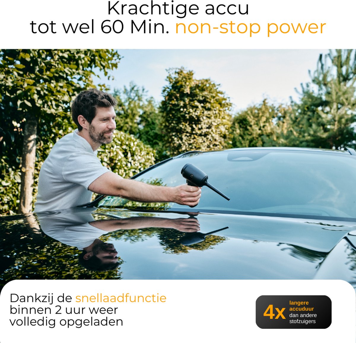 Lautux Turbotastic Pro 2 Handstofzuiger met HEPA-filter - afbeelding 2