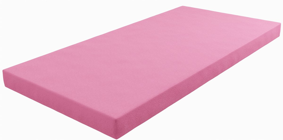 Nikola - Uni Hoeslaken Kinderbed - 2-pack - Jersey Katoen - Roze - 80x160 cm