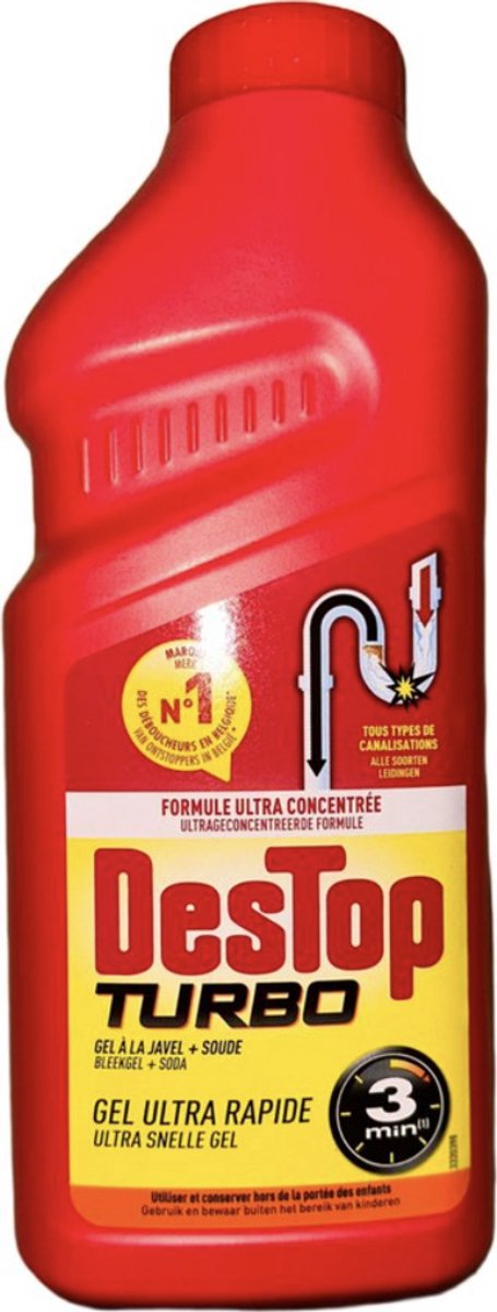 Destop Turbo 3minuten - Ontstopper - 2 x 500 ml