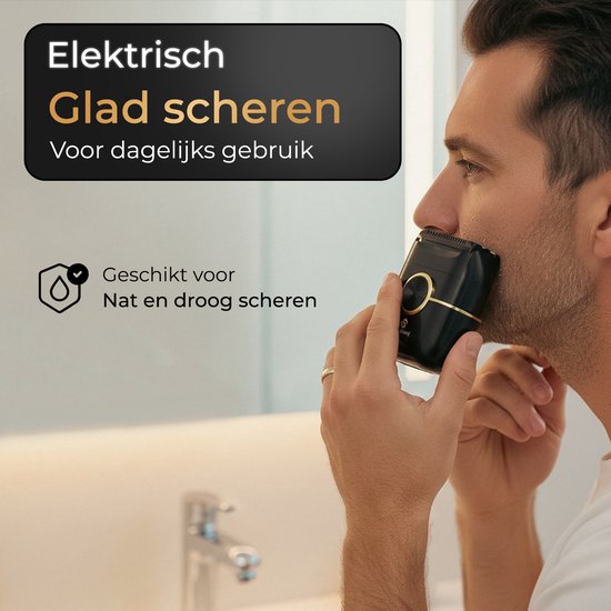 Wellshave® Scheerapparaat Mannen - 4 Blade Foil Shaver - Elektrische Shaver en Trimmer - Head Shaver - Blade Baron