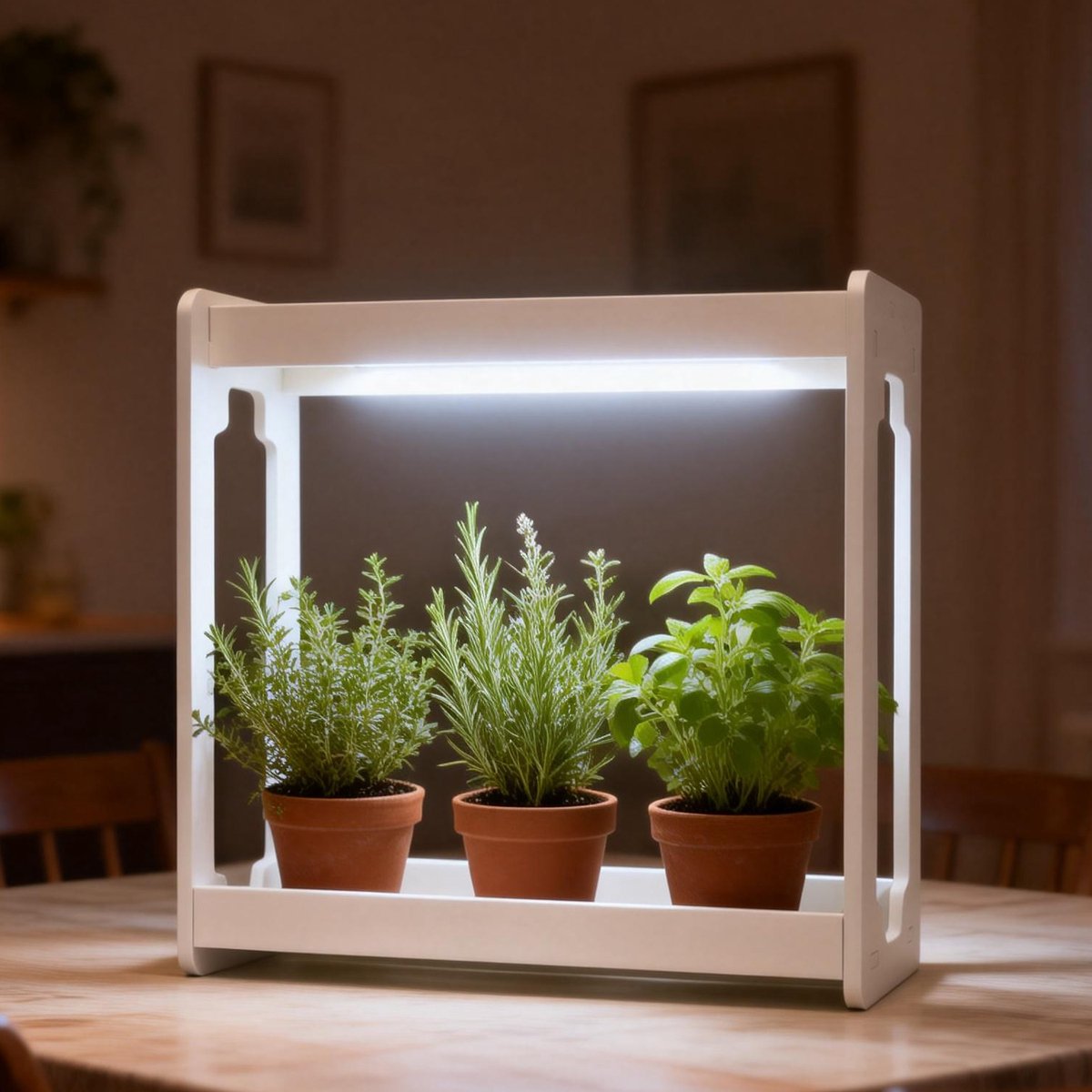 Premium Kweeklampen met Premium Ontwerp - LED Full-spectrum – 10W 6400K – Timer 3/9/12u – Wit