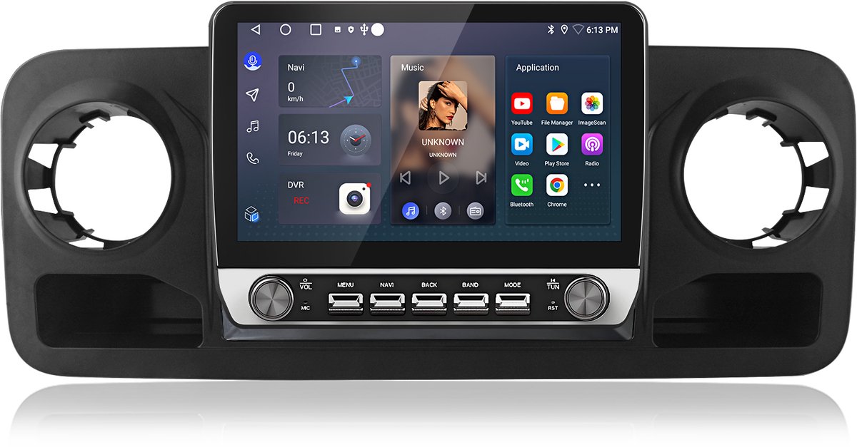 Junsun Android 15 Autoradio Geschikt voor Mercedes Benz Sprinter W907 2019-2023 Accessoires, 4GB+64GB, Draadloze CarPlay & Andriod Auto , DAB+, GPS-Navigatie, Bluetooth, WiFi, Stuurwielbediening 10.1-inch Touchscreen, DSP, 4G Lte, Octa-core processor