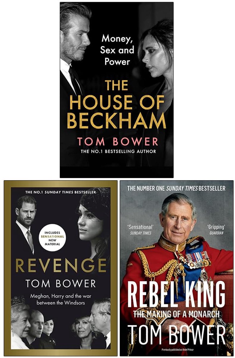 Verzameling 3 Biografieën: Beckham, Koninklijke Familie en Koning Charles Boeken Set