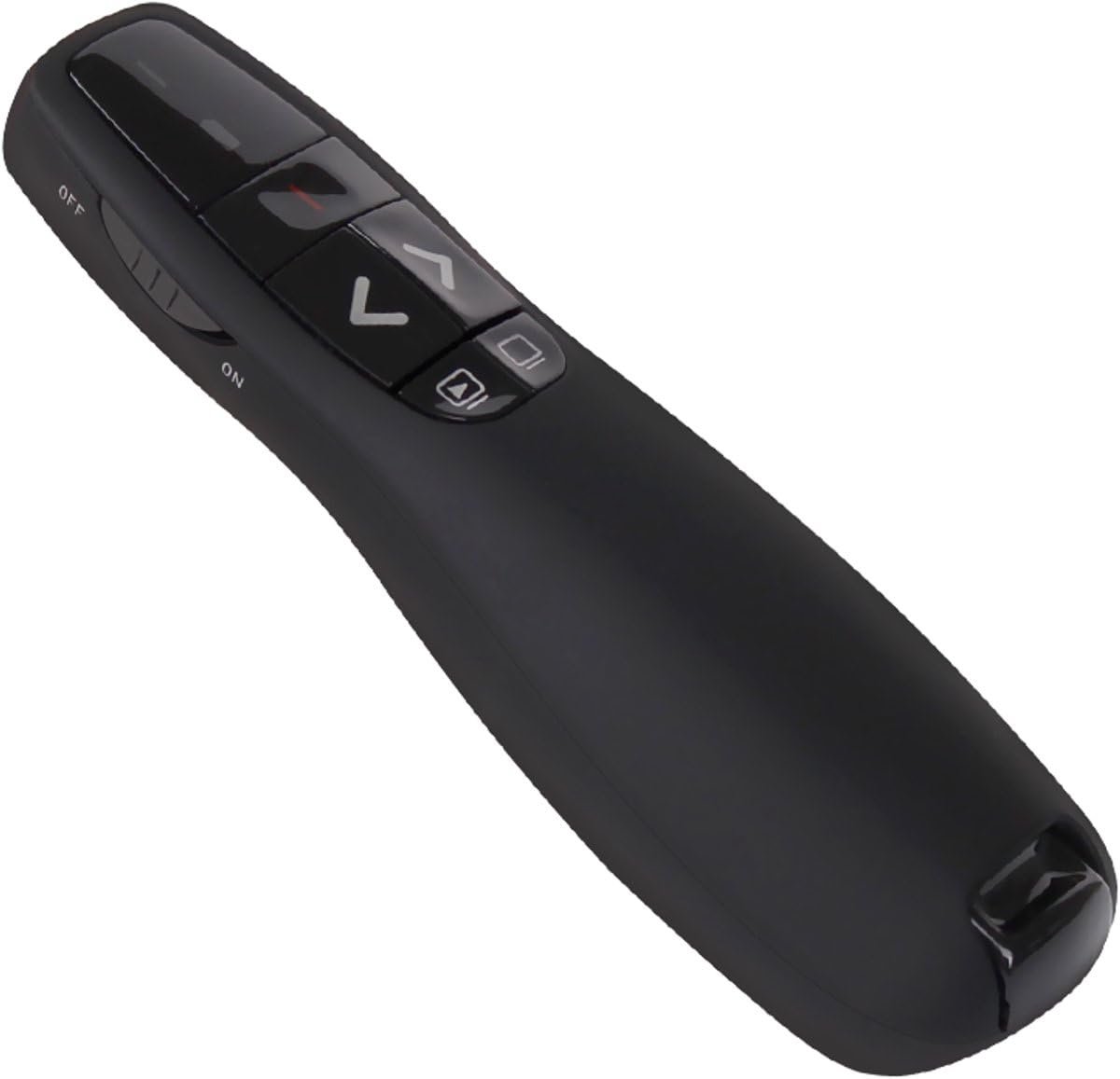 Okado Draadloze Presentatie Klikker – USB Presenter met Ontvanger – PowerPoint Afstandsbediening – Bereik 8 Meter – Zwart