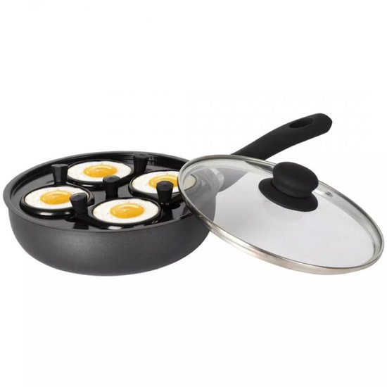 Klausberg KH-1806 - Granieten Pan - 20cm - Deksel - Wkład dla Eieren van Merkloos — afbeelding 2