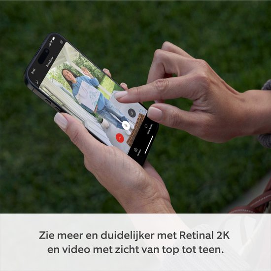 Ring Wired Video Doorbell Plus - Satijn Nickel - Vaste aansluiting - Retinal 2K van Merkloos — afbeelding 5