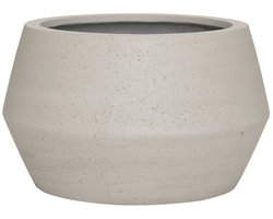 Pottery Pots - Plantenbak - Harley Low S - Ø36cm x H21.5cm - Indoor en Outdoor - Beige Washed/Grey