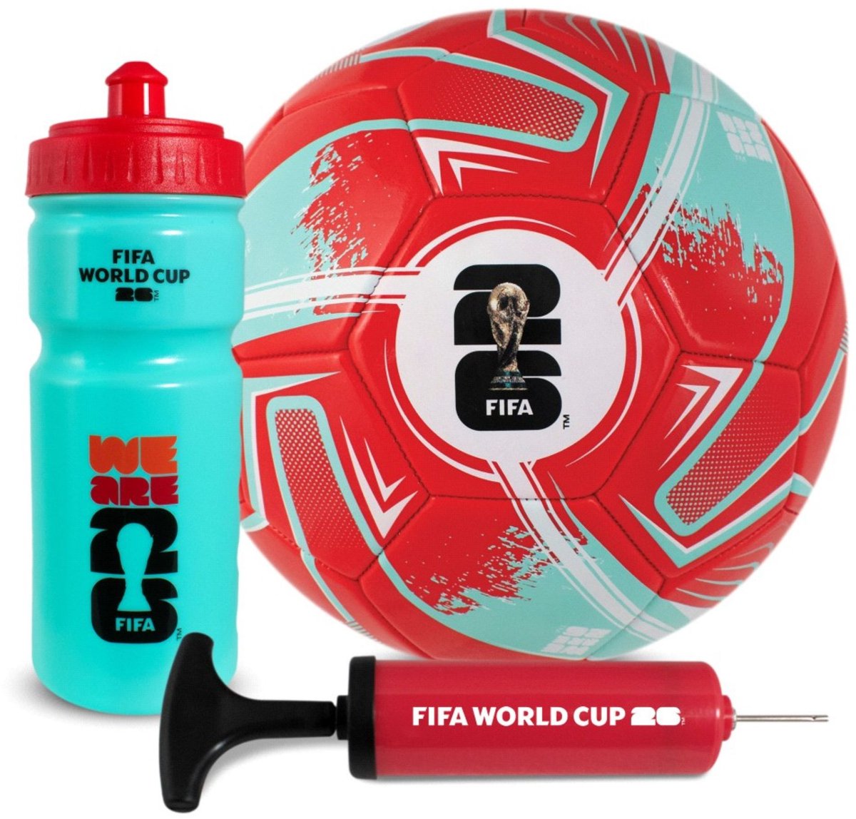 FIFA World Cup 2026 - gift set - voetbal - ballenpomp - bidon - WK Voetbal 2026 gift set