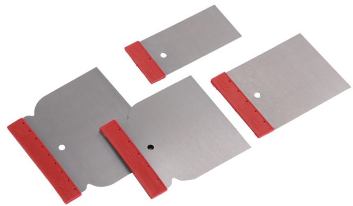 Carrosserie plamuurmessen set 4 delig