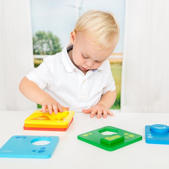Beleduc Vormenpuzzel Safaridieren Junior Hout 11 Stukjes van Beleduc — afbeelding 4