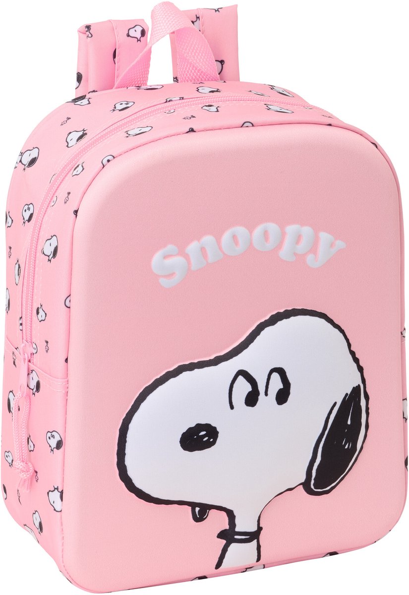 Snoopy 3D Peuterrugzak - 27 x 22 x 10 cm - 6 L - Polyester