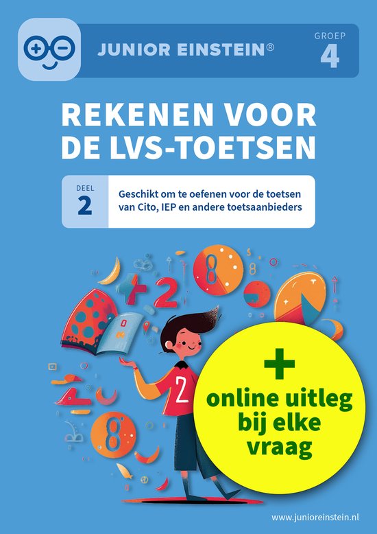 Deel 2 2 - Rekenen voor de LVS-toetsen Deel 2 - Groep 4 - cover