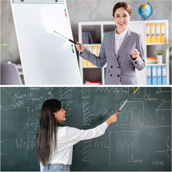 Telescopische Vlaggenmast - Uitschuifbare Pointer - Onderwijs Presentatie - Lichtgewicht Ontwerp - 1.2 Meter Lengte - Zwart — afbeelding 3