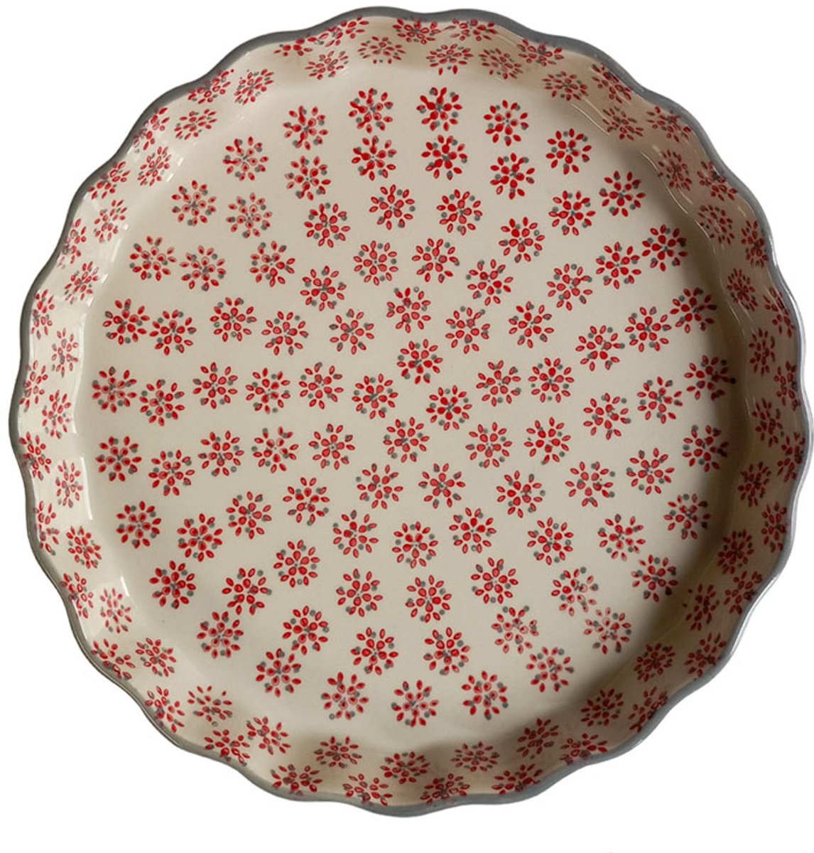 Floz Design quichevorm aardewerk - stenen taartvorm - klassiek - fairtrade