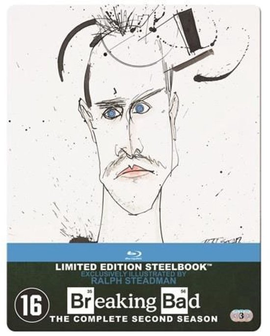 Limited Edition Steelbook van Breaking Bad Seizoen 2, exclusief geïllustreerd door Ralph Steadman.