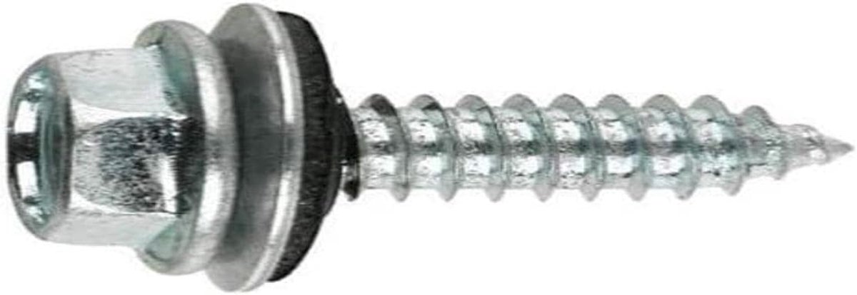 Zeskant Schroeven - Metaalschroeven - Bevestigen Plaatwerk - Gehard Staal - 63 x 120 mm - Zilverkleurig