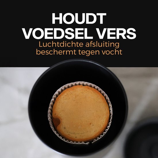 Soncombu Beschuit bewaardoos - Luchtdicht met vacuümsysteem - 900ML