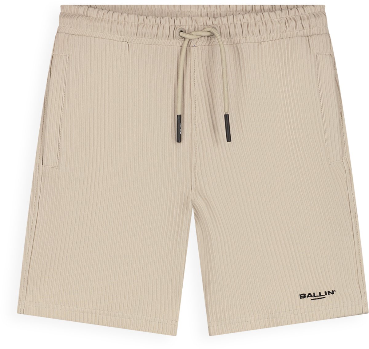 Ballin Amsterdam - Jongens Regular fit Shorts Casual - Taupe - Maat 6