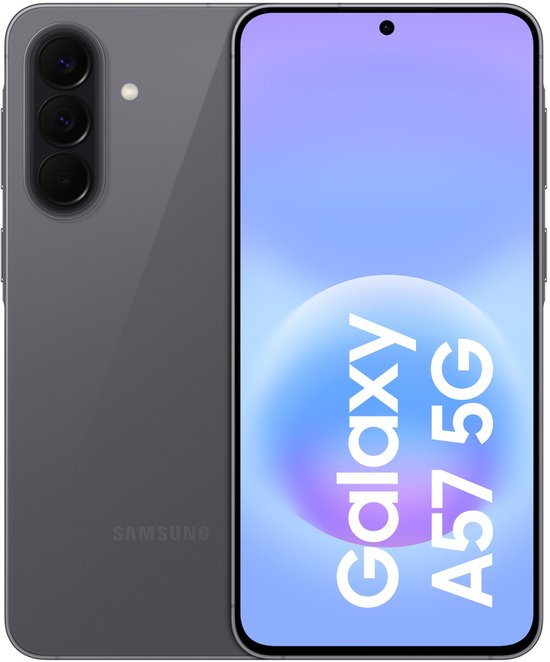 Samsung Galaxy A57 5G smartphone 6,7″ AMOLED 120Hz, 512GB opslag, 5000mAh batterij, grijs, AI-camera