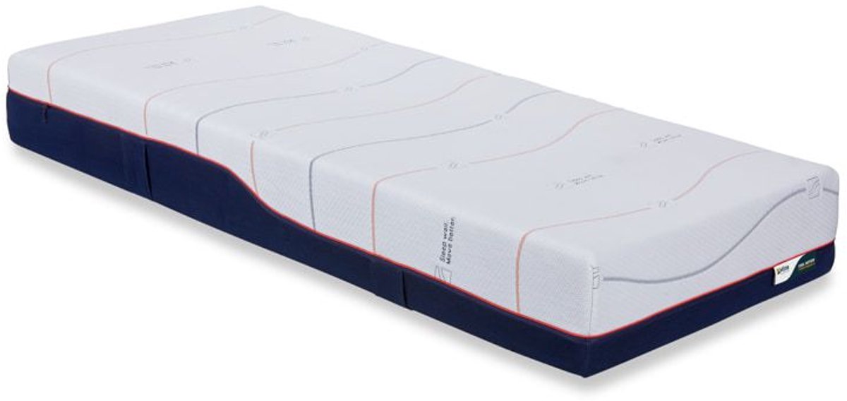 M line Cool Motion 8 matras 80 x 200 cm – koudschuim & traagschuim – pocketvering – schuimbollen – medium – 7 comfortzones – drukverlagend – eenpersoons — afbeelding 2
