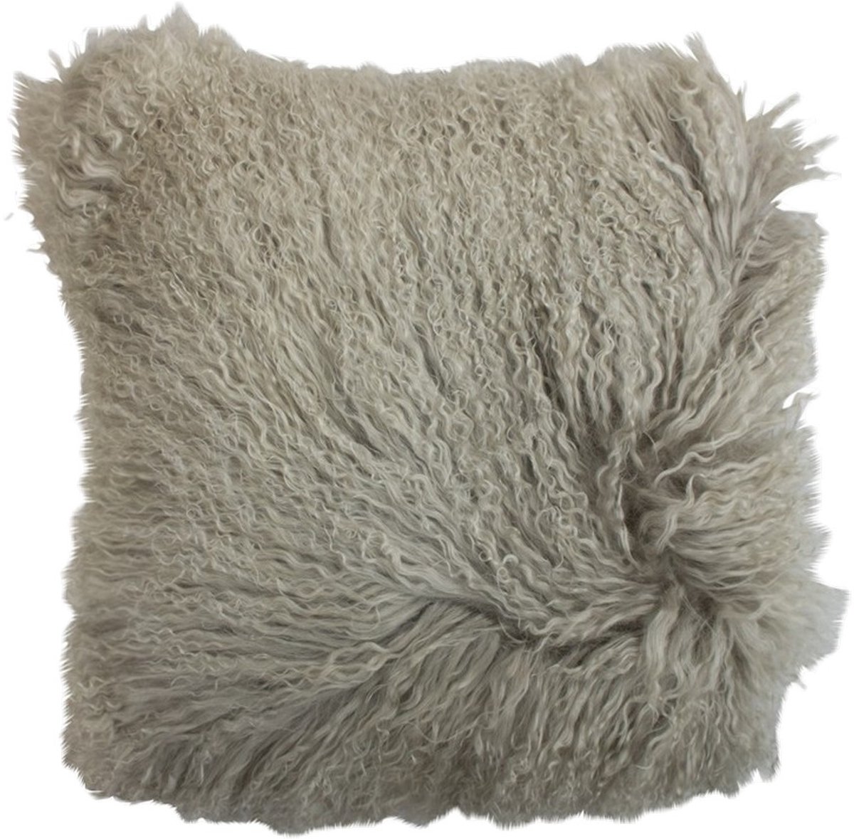 kussen schaap krulhaar grijs 40x40cm