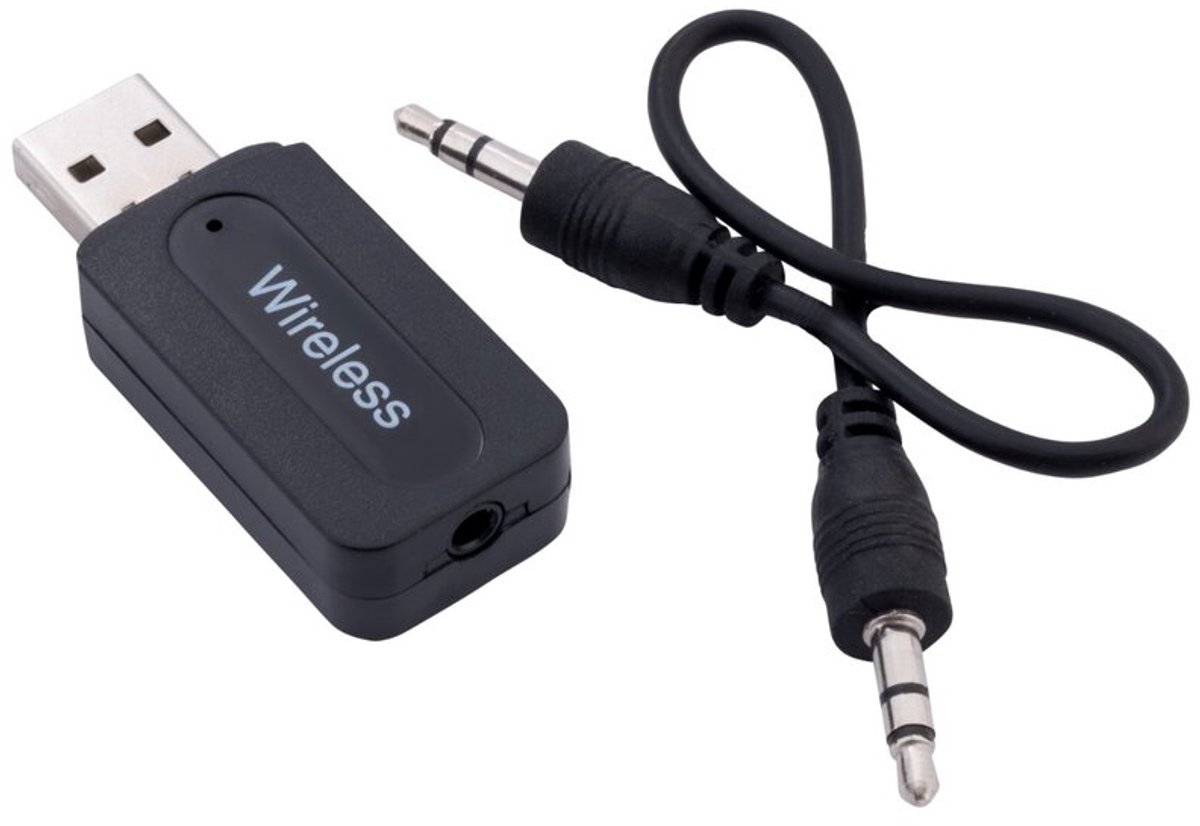 Bluetooth Audio Adapter – USB Bluetooth Ontvanger – 3.5mm Jack – Draadloos Muziek Streamen – Voor Auto, Speaker en PC
