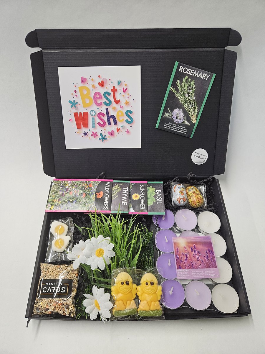 Lente Box | Bedankt Box | Vrolijke cadeaubox waar iedereen vrolijk van wordt | Mystery Card met persoonlijke online (video) boodschap | Haal de tuin naar binnen