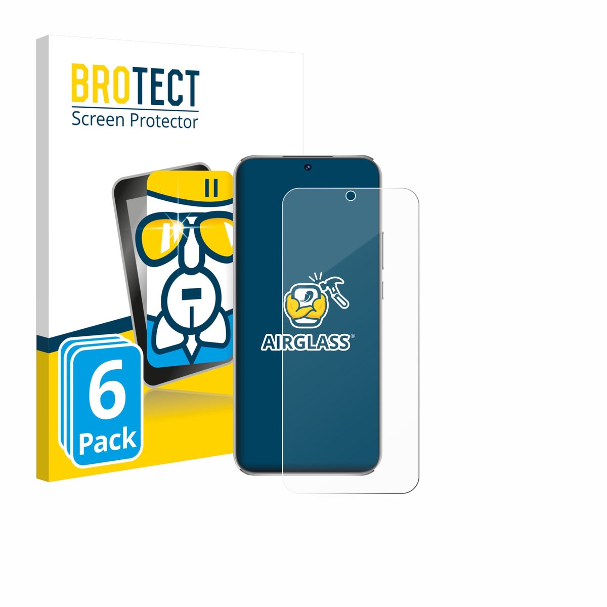 Screenprotector 6 Stuks voor Huawei Nova 12 Lite Beschermglas transparant