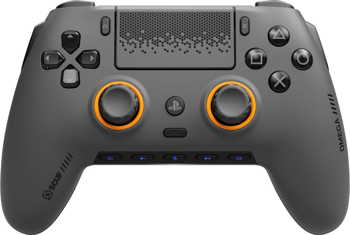 Scuf Omega - Draadloze Controller - 11 Extra Knoppen - Instelbaar - Aanpasbaar - PS5/PC - Grijs