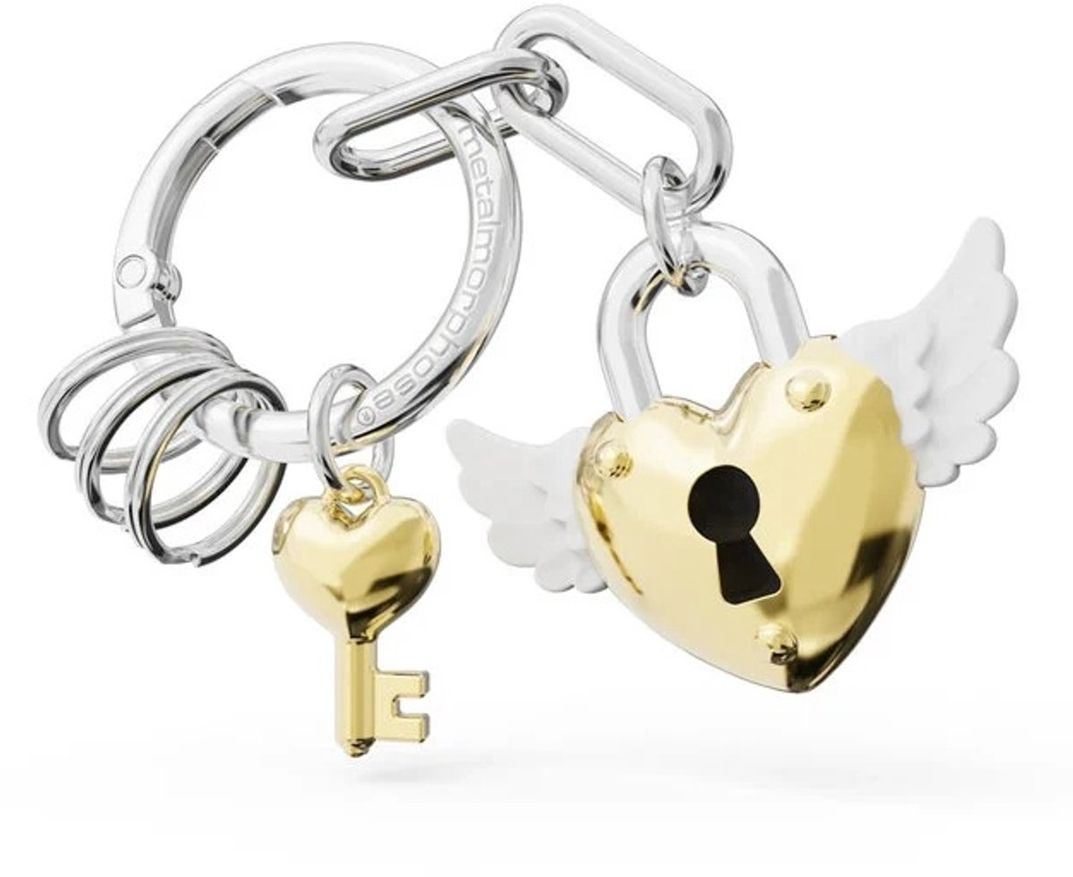 Metalmorphose - sleutelhanger - liefdesslot met een love sleutel