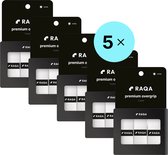 Raqa ® 4+1 gratis - 5x premium padel overgrip (15 stuks) - Wit - Griptape - Padel - Padelgrips - Overgrip padel - padel racket grip
