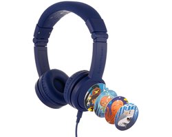 BuddyPhones Explore+ Headset Bedraad Hoofdband Oproepen/muziek Donkerblauw