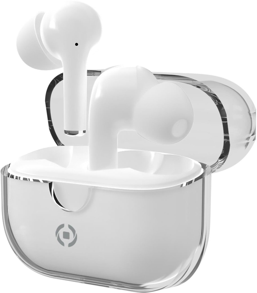 Celly Clear Draadloze Oordopjes - In-ear koptelefoon met Noise Cancelling - Bluetooth - Wit