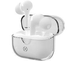 Celly Clear Draadloze Oordopjes - In-ear koptelefoon met Noise Cancelling - Bluetooth - Wit