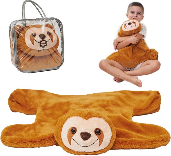 Verzwaringsknuffel Luiaard 2,3 KG - Verzwaarde Schootknuffel - Verzwaringsknuffel Volwassenen Voor Op Schoot - Verzwarings Knuffel - Antistress Knuffel - Weighted Plush Kind Therapeutisch Speelgoed, Machinewasbaar - Stressverlichting en Focus