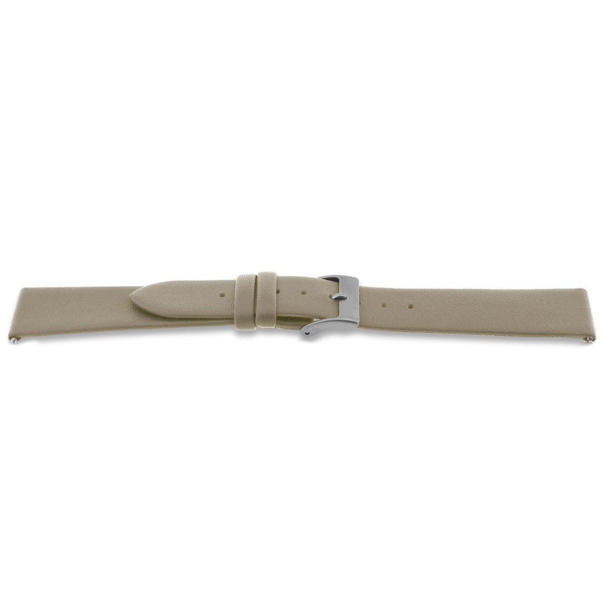 Horlogeband F855 Beige wol Leder 18x16mm