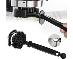 Reinigingsborstel voor espressomachines — Reinigingsborstel - 58mm Reinigingsborstel voor koffiemachines - Ronde borstel voor het reinigen van zetgroepen en doucheschermen — Reinigt pakkingen en koffieresten