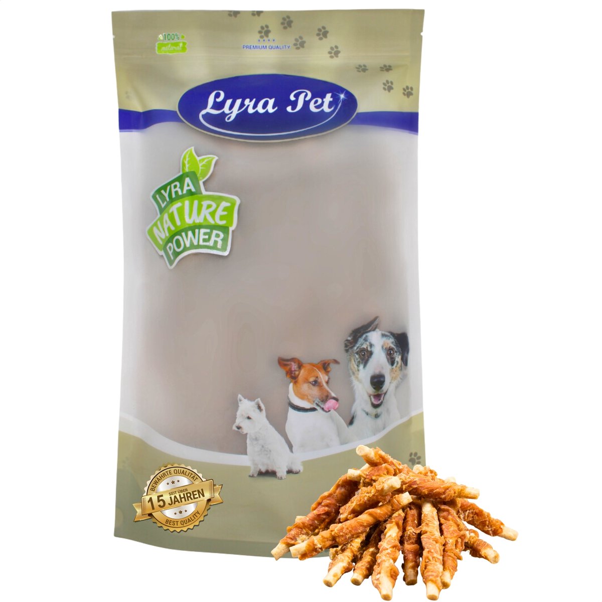 1 kg Lyra Pet® kauwsticks met kipfilet