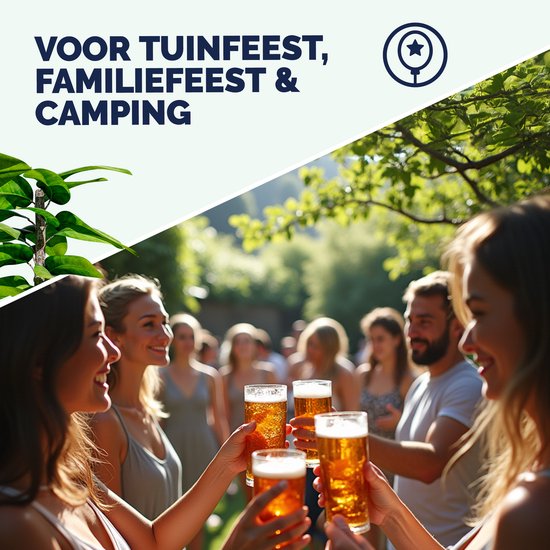 Casaria tuinset - 3 delig 8 personen inklapbaar - 170x46x75 cm