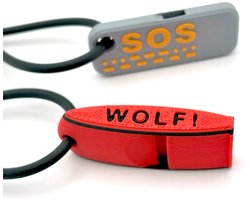 Zweeds Anti Wolf Fluitje + gratis SOS Noodfluitje - Een veilig duo - Tegen Wolven - Noodsignaal - Rubber koord