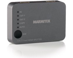 Marmitek Split 312 UHD - HDMI Splitter 4K - 1 in / 2 out - 2 poorts - EDID - 1 ingang 2 uitgangen - HDR - HDCP 2.2