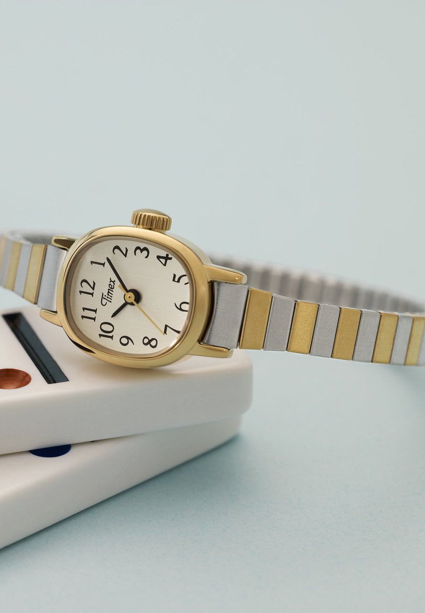 Timex Cavatina Mini Quartz Analoog Horloge Tweetoon Kast: 100% Roestvrij Staal | Armband: 100% Roestvrij Staal 17 mm TW2Y66900AJ