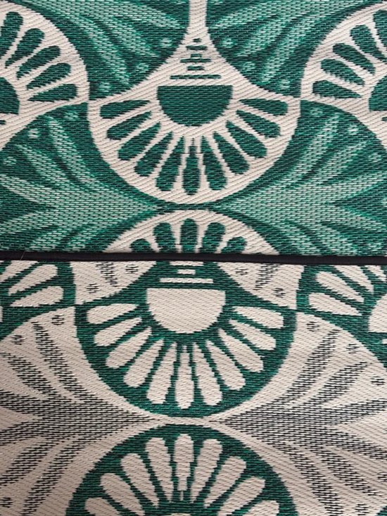 Buitenkleed 180-270cm, groen/zwart/creme