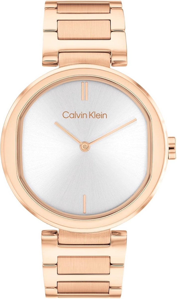 Dameshorloge Roségoudkleurig Analoog Kwarts Horloge met RVS Armband