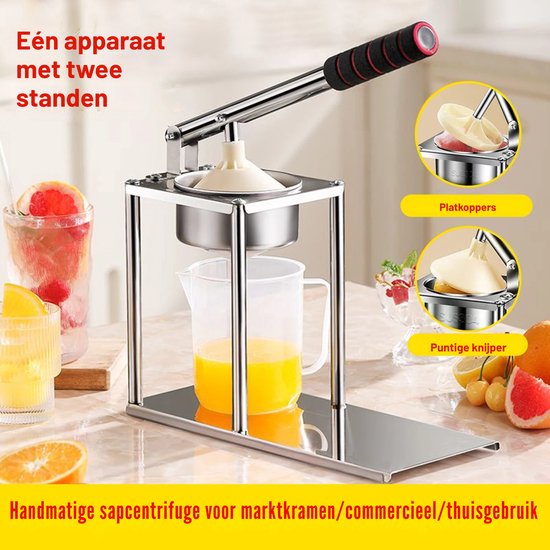 Damenzo - Citruspers handmatig - Citruspersen - Sinaasappelpers - Sinaasappelpers handmatig - Keukengerei - Sap pers - RVS van Merkloos — afbeelding 2