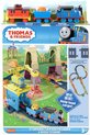 Ensemble de jeu Thomas & Friends avec train, wagon et pont. Avec le texte 'Help load cargo!'.