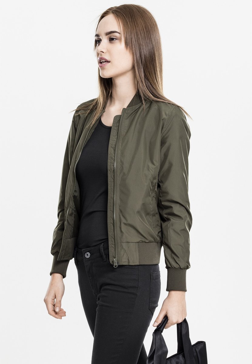 Urban Classics - Light Bomber jacket - L - Groen